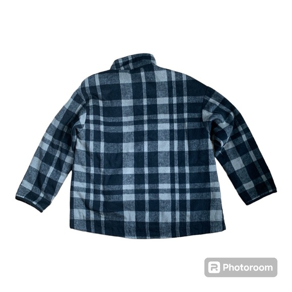 Orvis Black and grey Plaid Button Lined Jacket Sz. XL - Picture 3 of 6